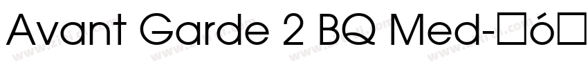 Avant Garde 2 BQ Med字体转换